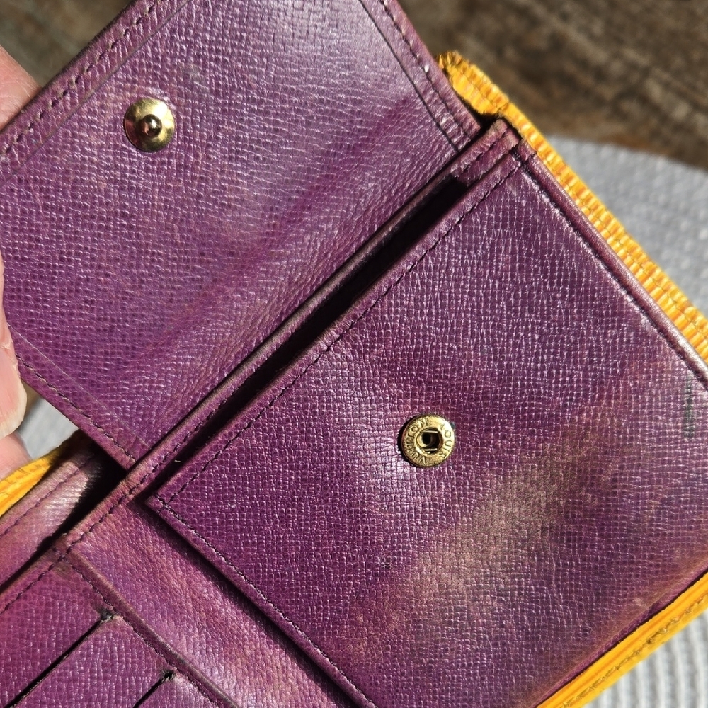 Louis Vuitton Yellow Leather Wallet - Picture 11 of 15
